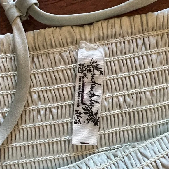 Free People Beige Smocked Camisole - Picture 3 of 3